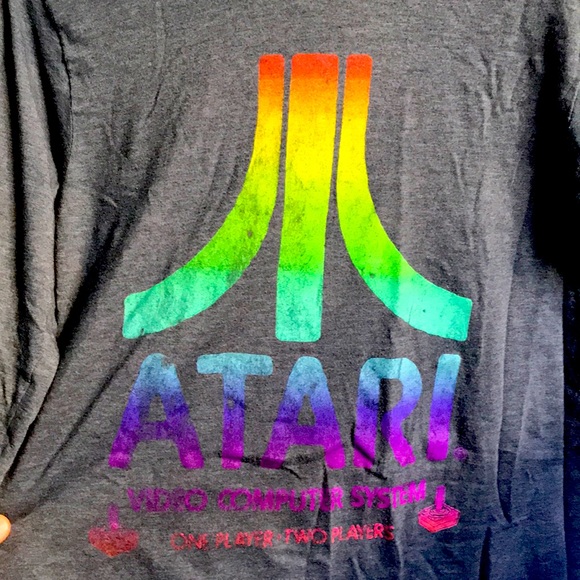 Atari blue grey long sleeve shirt - Picture 2 of 4